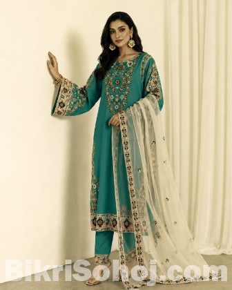 Embroidery Three Piece